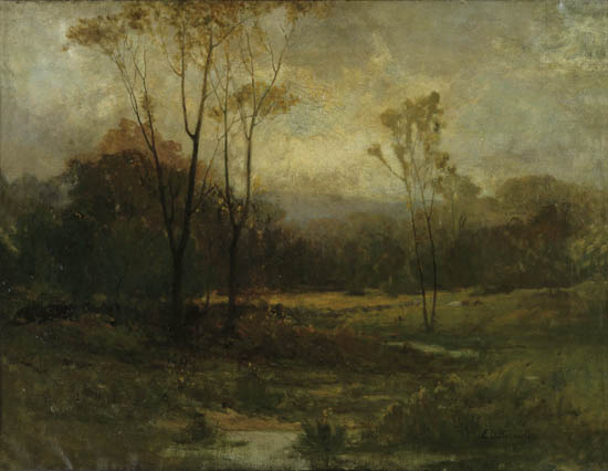 EDWARD M. BANNISTER (1828 - 1905) Untitled (Rhode Island Landscape).